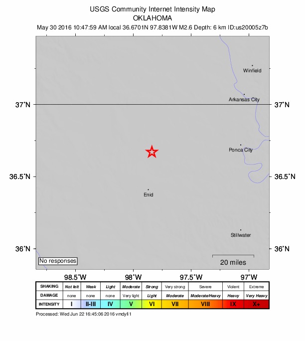 Did You Feel It? map: shaking reported by the public