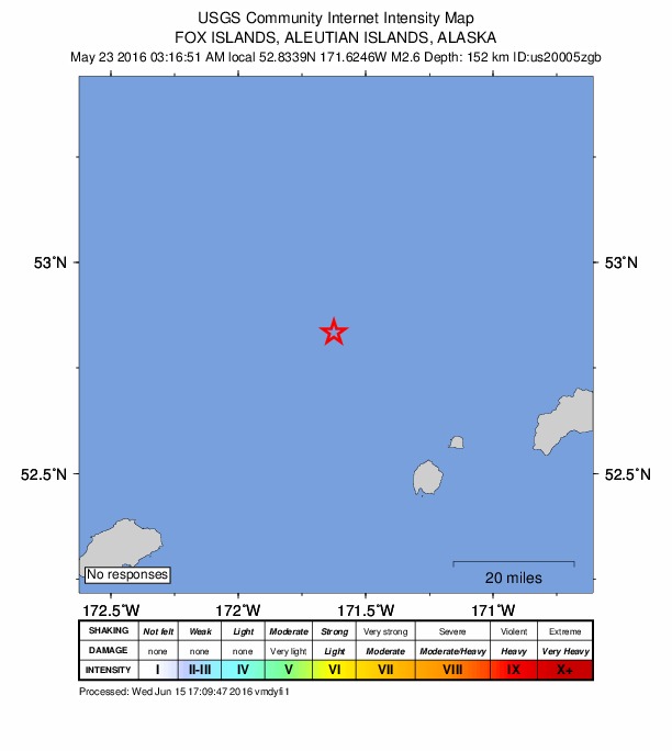 Did You Feel It? map: shaking reported by the public
