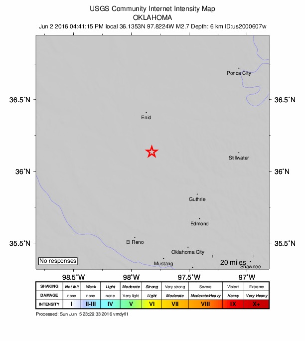 Did You Feel It? map: shaking reported by the public