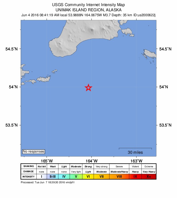 Did You Feel It? map: shaking reported by the public