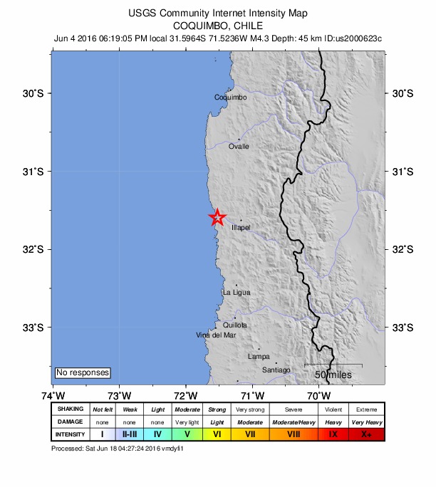 Did You Feel It? map: shaking reported by the public