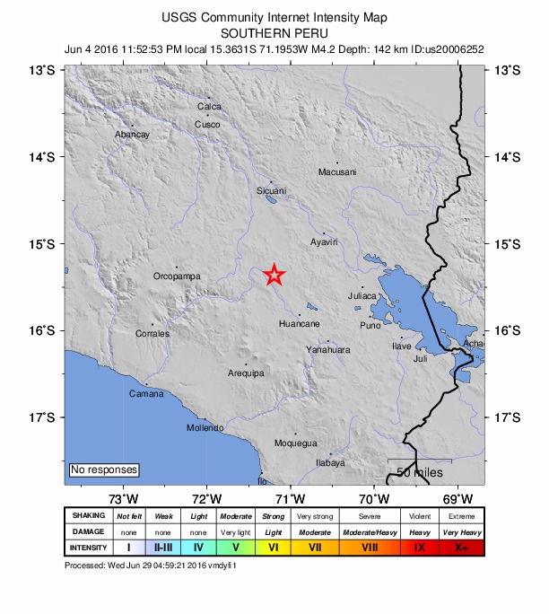 Did You Feel It? map: shaking reported by the public