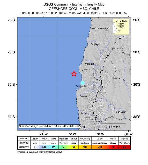 Did You Feel It? map: shaking reported by the public