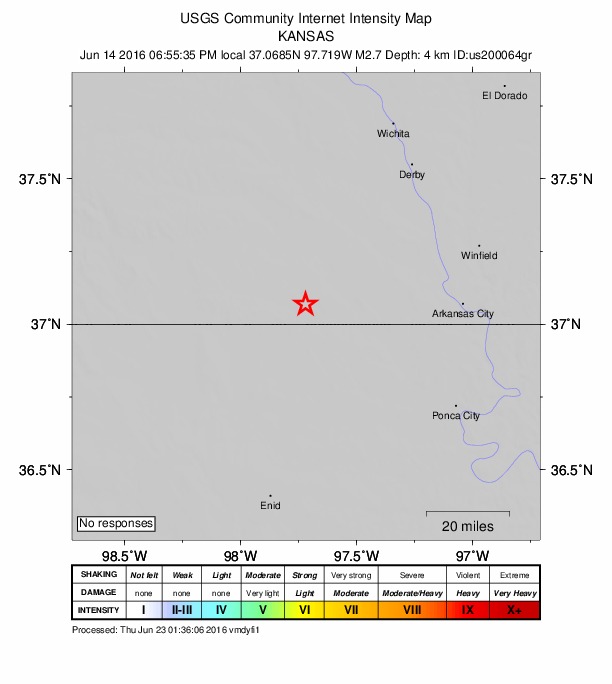 Did You Feel It? map: shaking reported by the public