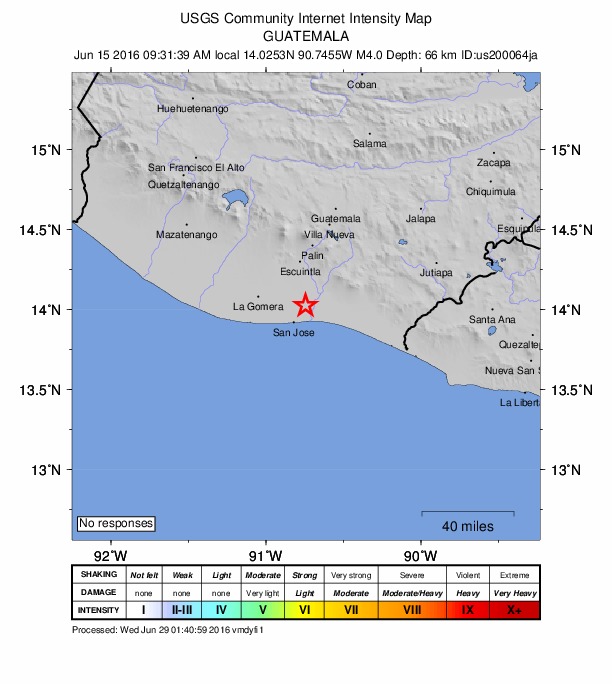Did You Feel It? map: shaking reported by the public