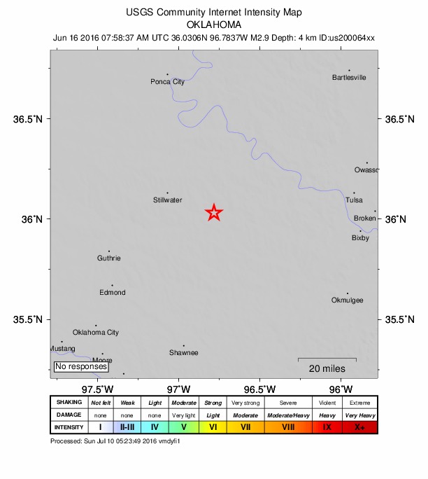 Did You Feel It? map: shaking reported by the public