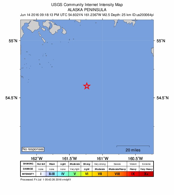 Did You Feel It? map: shaking reported by the public