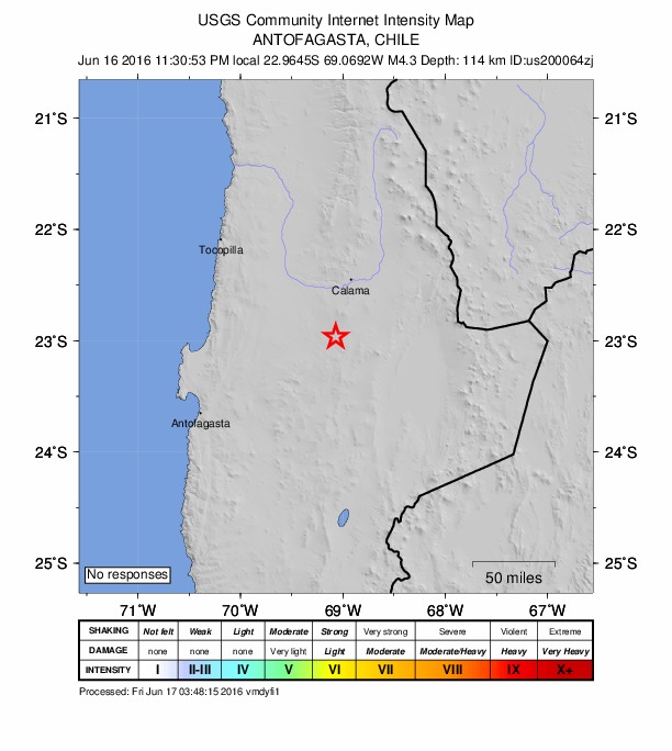 Did You Feel It? map: shaking reported by the public