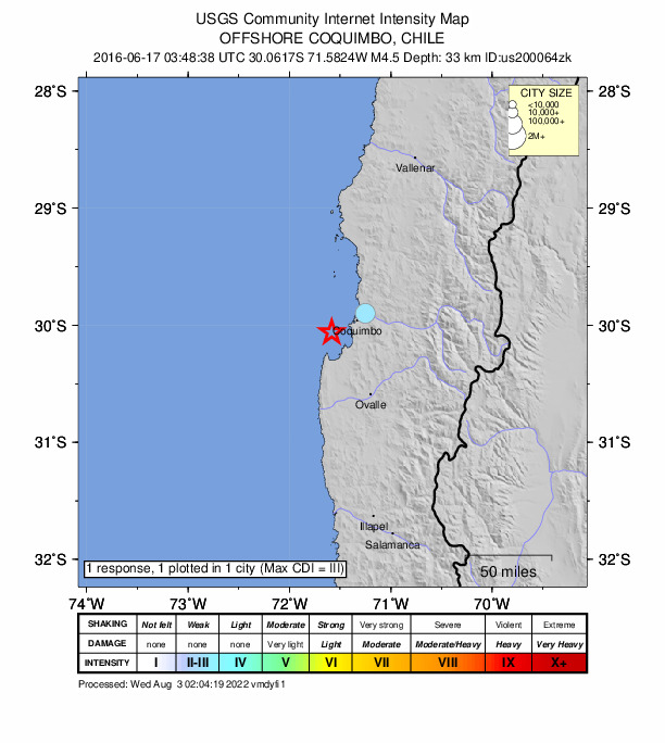 Did You Feel It? map: shaking reported by the public