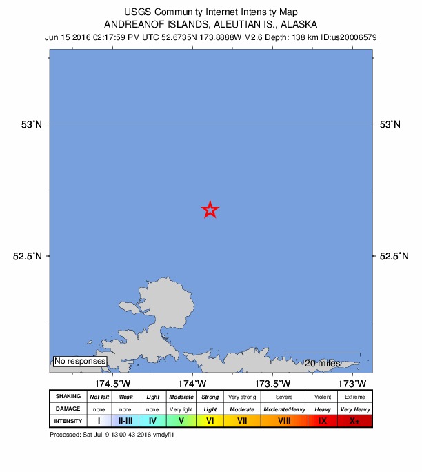Did You Feel It? map: shaking reported by the public