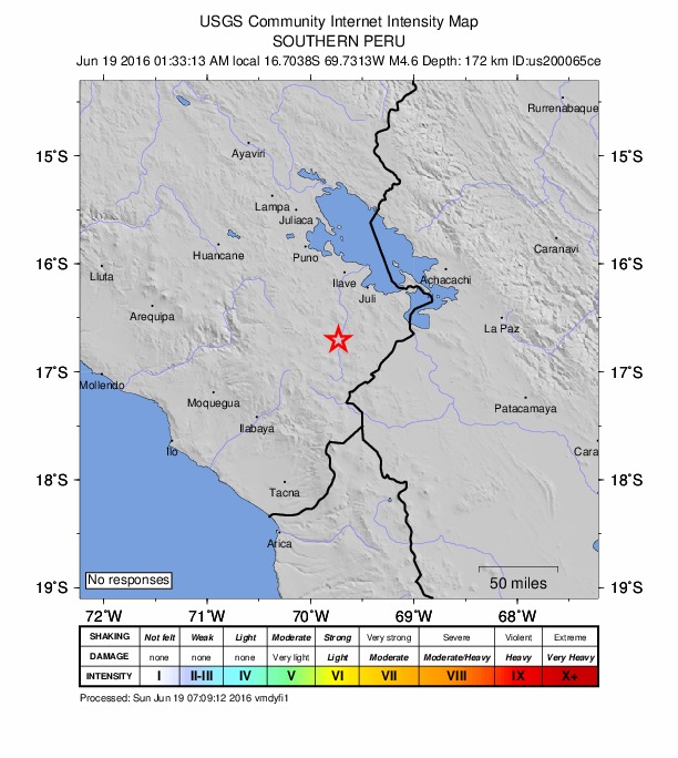 Did You Feel It? map: shaking reported by the public