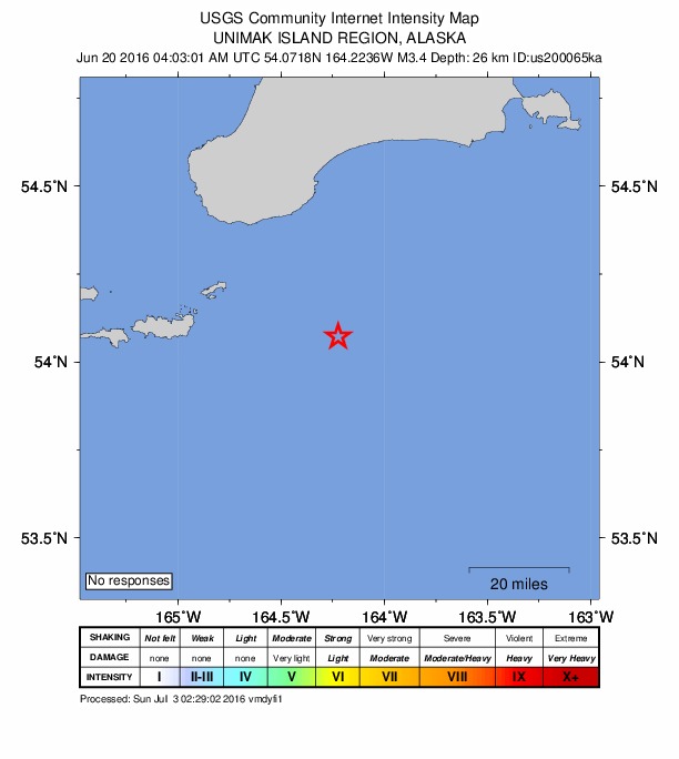 Did You Feel It? map: shaking reported by the public