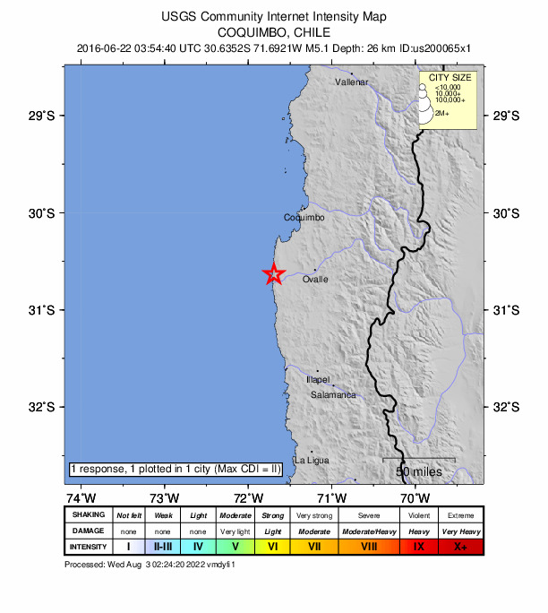 Did You Feel It? map: shaking reported by the public