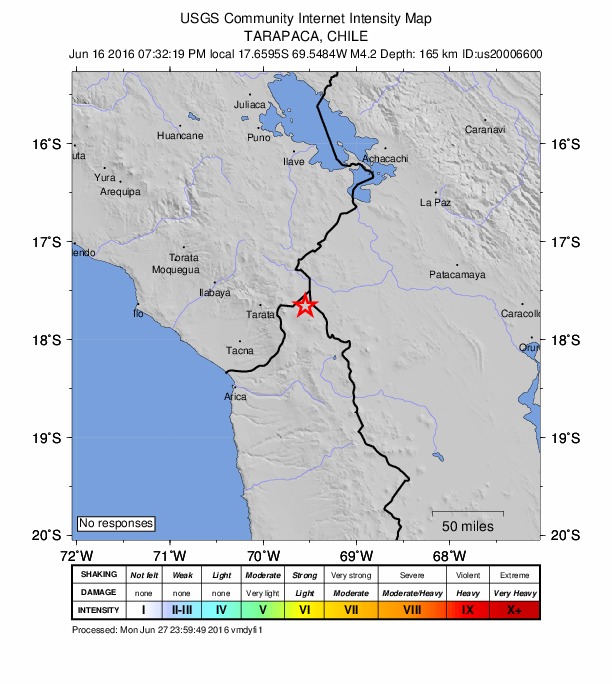 Did You Feel It? map: shaking reported by the public