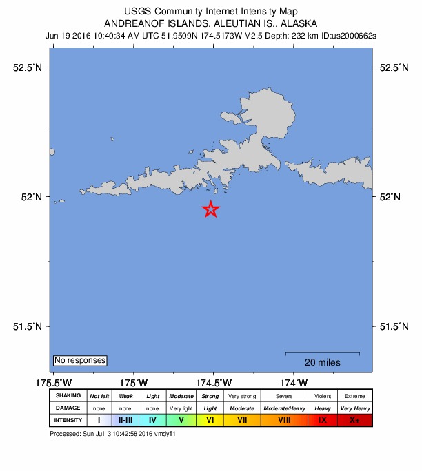 Did You Feel It? map: shaking reported by the public
