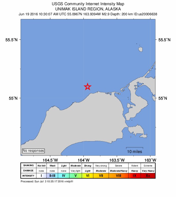 Did You Feel It? map: shaking reported by the public