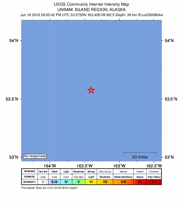 Did You Feel It? map: shaking reported by the public