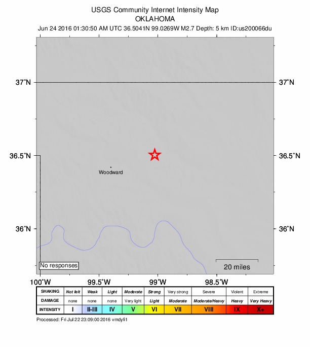 Did You Feel It? map: shaking reported by the public