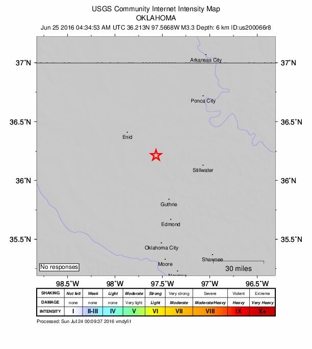 Did You Feel It? map: shaking reported by the public