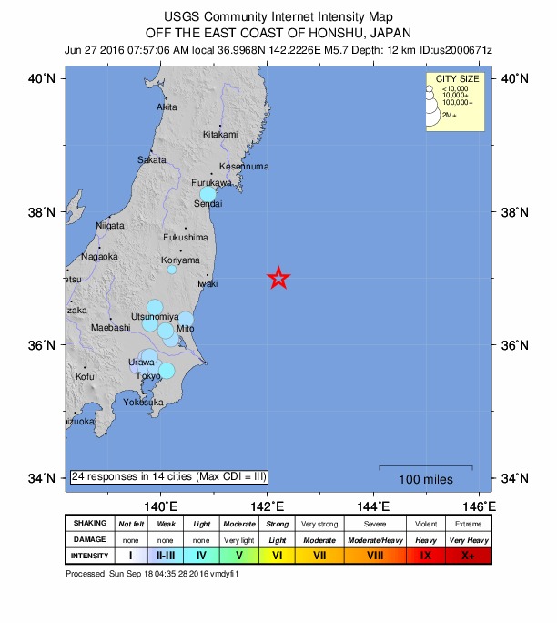Did You Feel It? map: shaking reported by the public