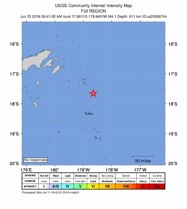Did You Feel It? map: shaking reported by the public
