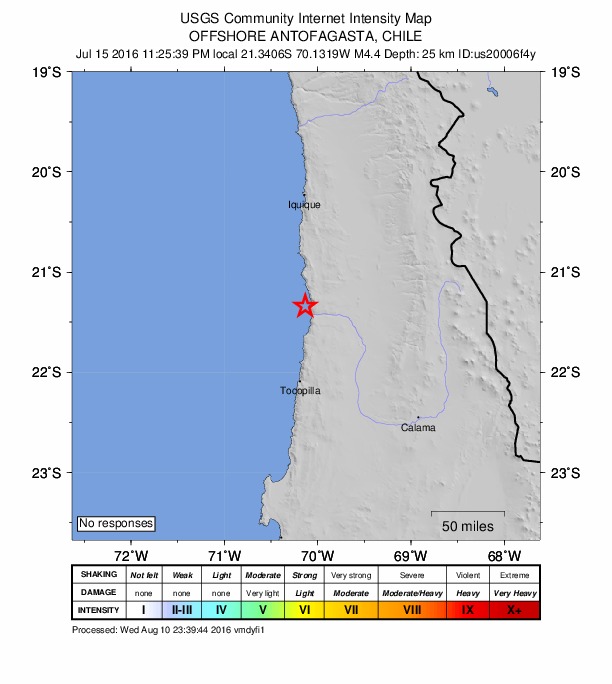 Did You Feel It? map: shaking reported by the public