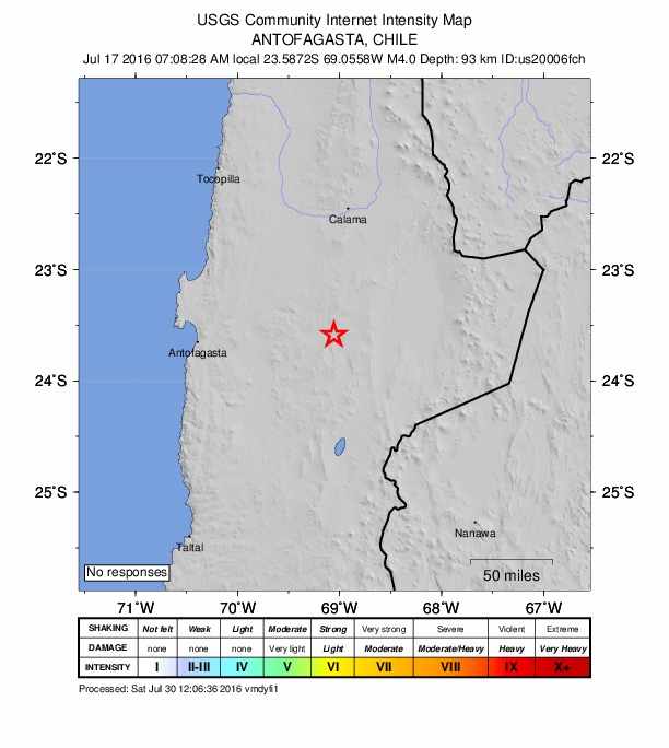 Did You Feel It? map: shaking reported by the public