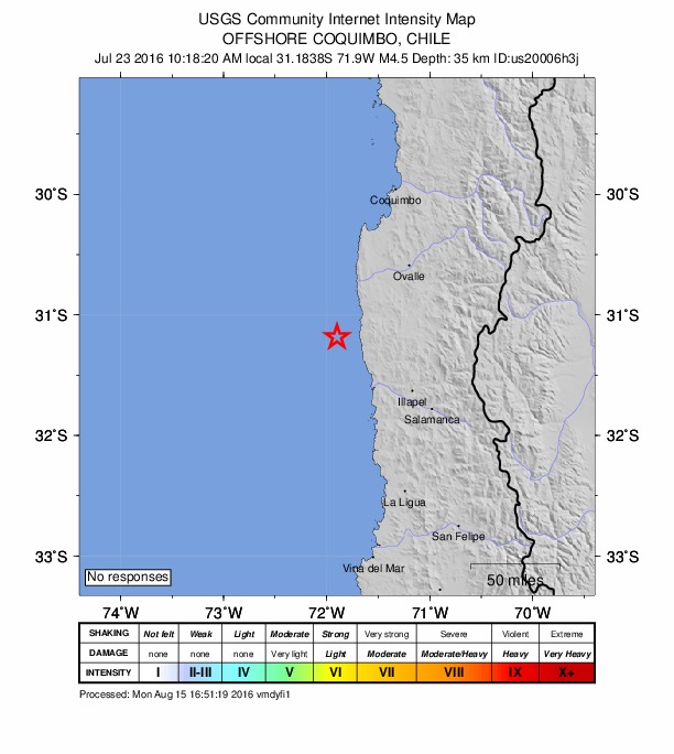 Did You Feel It? map: shaking reported by the public