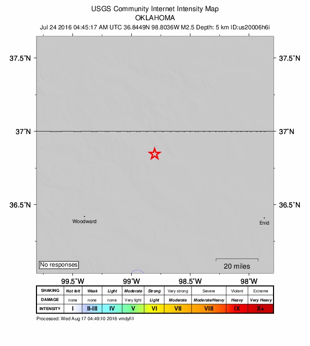 Did You Feel It? map: shaking reported by the public