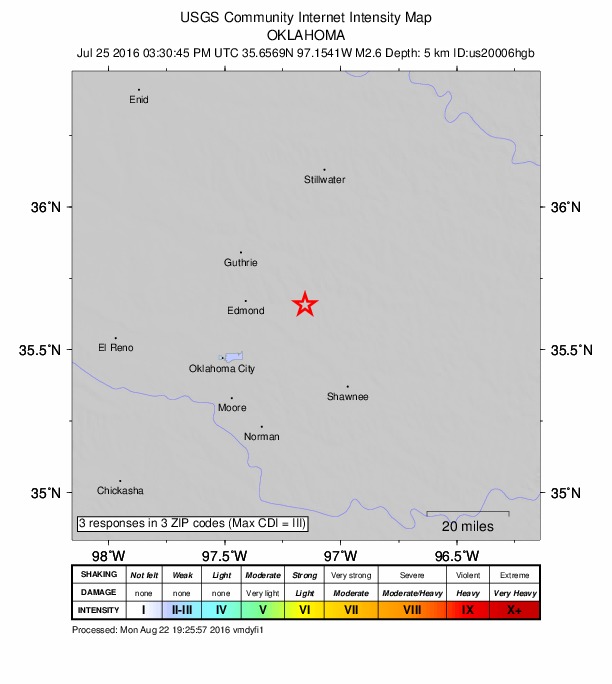 Did You Feel It? map: shaking reported by the public