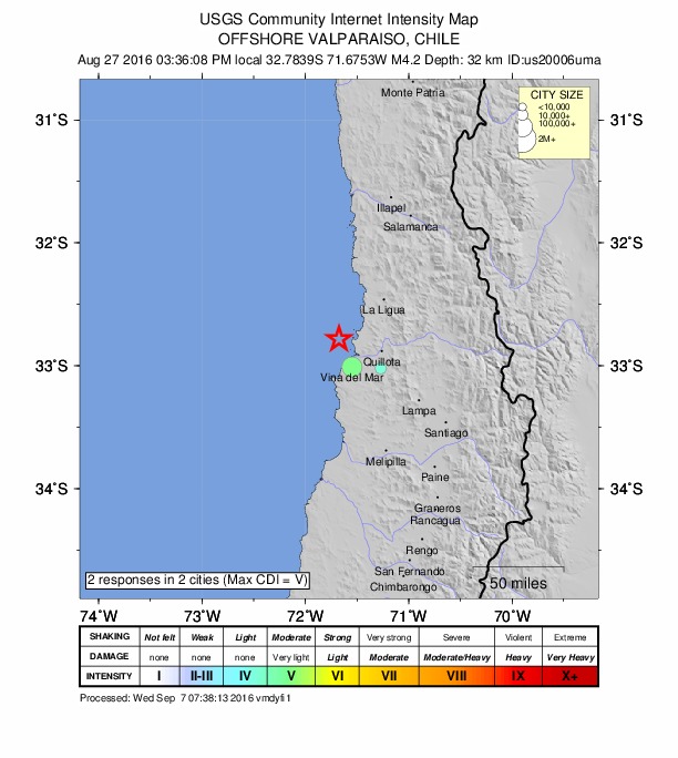 Did You Feel It? map: shaking reported by the public