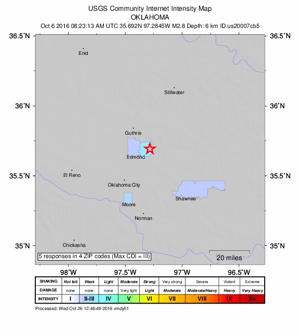 Did You Feel It? map: shaking reported by the public