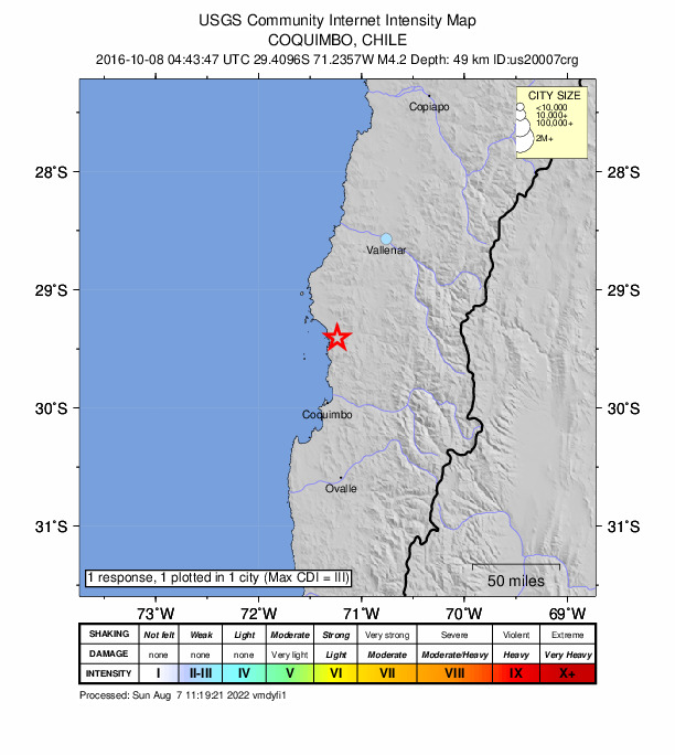 Did You Feel It? map: shaking reported by the public