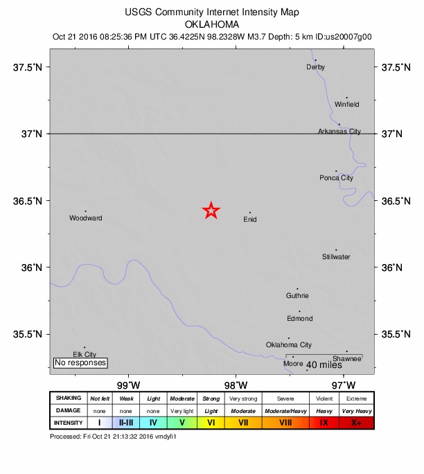 Did You Feel It? map: shaking reported by the public
