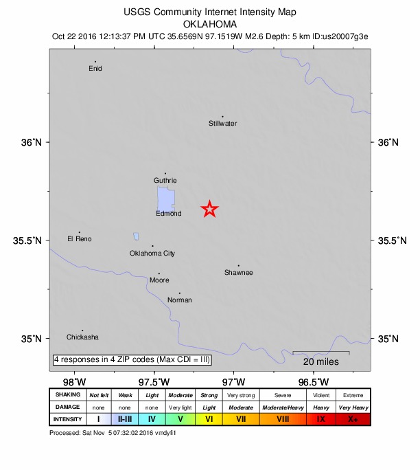 Did You Feel It? map: shaking reported by the public