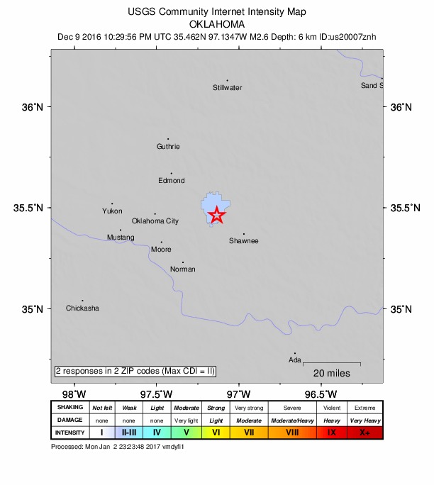 Did You Feel It? map: shaking reported by the public