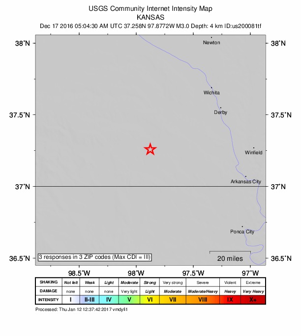 Did You Feel It? map: shaking reported by the public