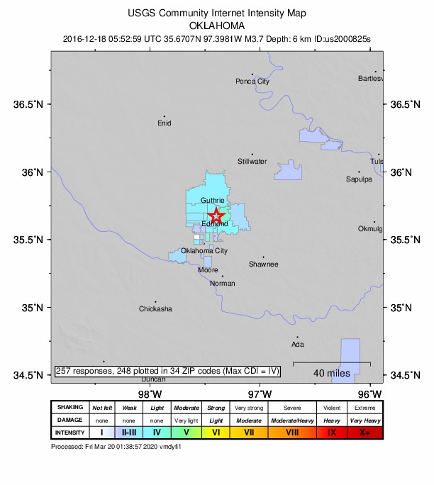 Did You Feel It? map: shaking reported by the public