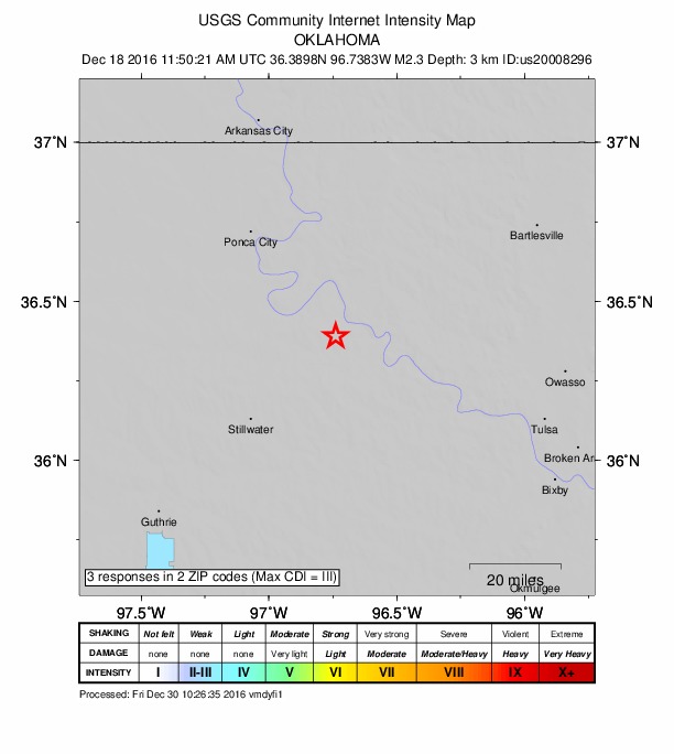 Did You Feel It? map: shaking reported by the public
