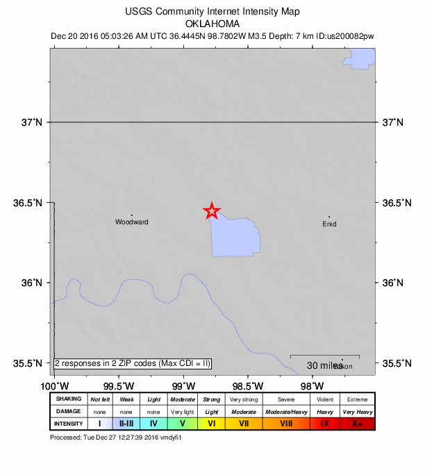 Did You Feel It? map: shaking reported by the public