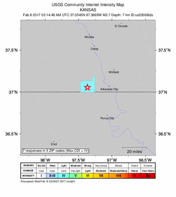 Did You Feel It? map: shaking reported by the public