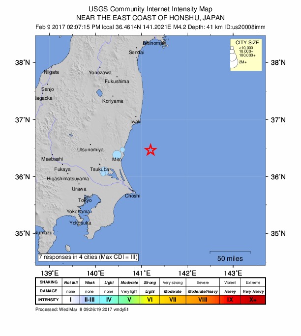 Did You Feel It? map: shaking reported by the public