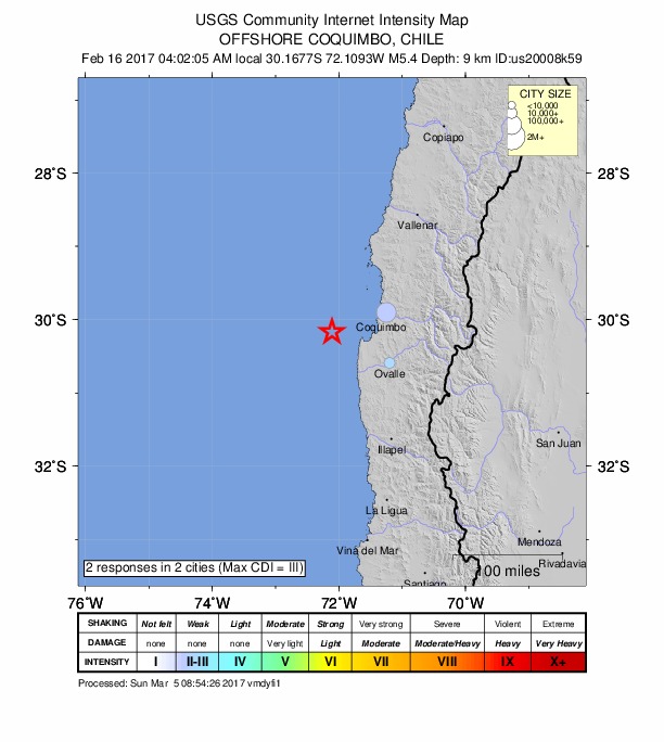 Did You Feel It? map: shaking reported by the public