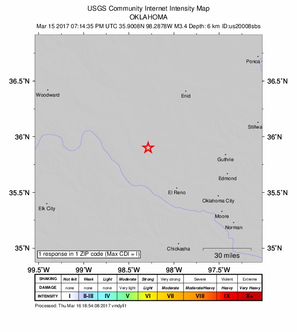 Did You Feel It? map: shaking reported by the public