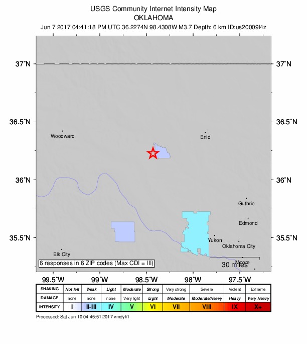Did You Feel It? map: shaking reported by the public