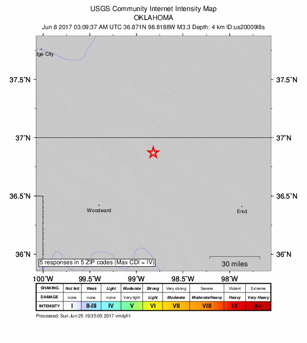 Did You Feel It? map: shaking reported by the public