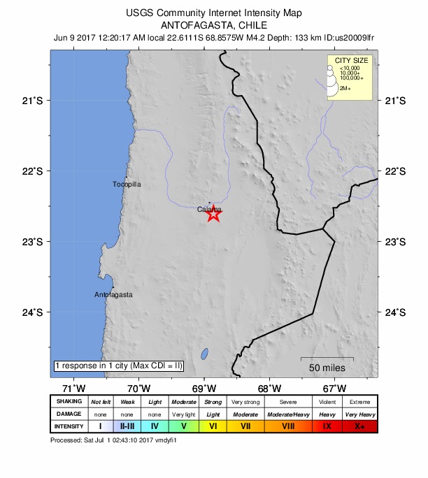 Did You Feel It? map: shaking reported by the public