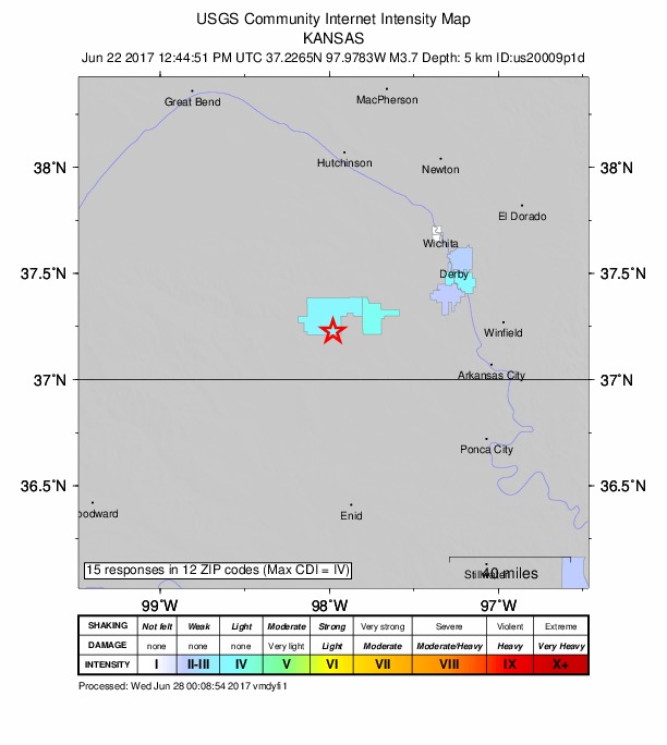 Did You Feel It? map: shaking reported by the public