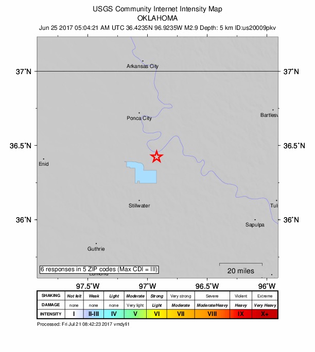 Did You Feel It? map: shaking reported by the public