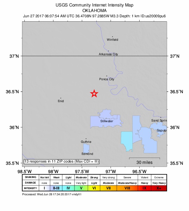 Did You Feel It? map: shaking reported by the public